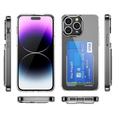 iPhone 15 Case Made With TPU and One Card Slot - Transparent