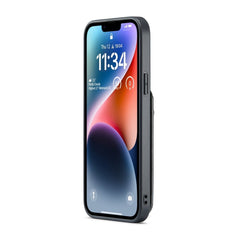 iPhone 15 Plus Case Fierre Shann With Five Card Slots - Black