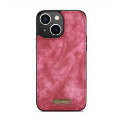 iPhone 15 Plus Case Multi-slot Detachable Protective Wallet - Red