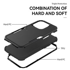 iPhone 15 Pro Case Commuter Shockproof Armor Heavy Duty - Black