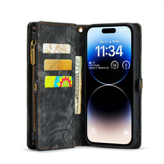 iPhone 15 Pro Case Multi-slot Detachable Wallet - Black