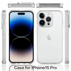 iPhone 15 Pro Case Shockproof Protective TPU + Acrylic - Transparent