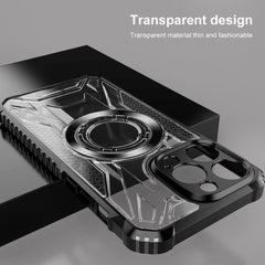 iPhone 15 Pro Case With MagSafe Magnetic Ring - Transparent Black