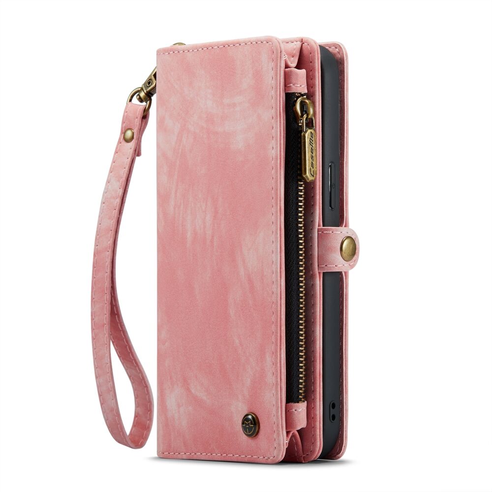 iPhone 15 Pro Max Case Multi-slot Detachable 2-in-1 - Pink