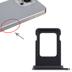 iPhone 15 Pro Max SIM Card Tray Slot Replacement - Black