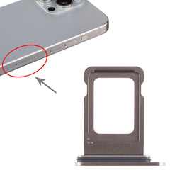 iPhone 15 Pro Max SIM Card Tray Slot Replacement - Titanium Color