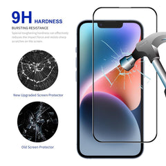 iPhone 15 Screen Protector Full-Screen High Aluminum-silicon Tempered Glass Clear