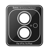 iPhone 16 / 16 Plus Camera Lens Protector Hoco V12 Metallic Ring