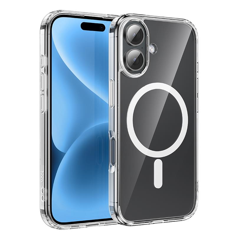 iPhone 16 Plus Case Hoco MAG Magnetic Protective - Transparent