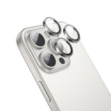 iPhone 16 Pro / 16 Pro Max Camera Lens Protector Hoco V12 Metallic Ring