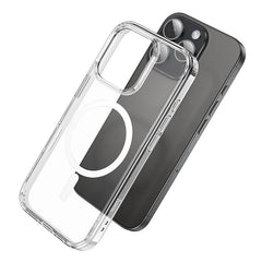 iPhone 16 Pro Case Hoco MAG Magnetic PC and TPU - Transparent