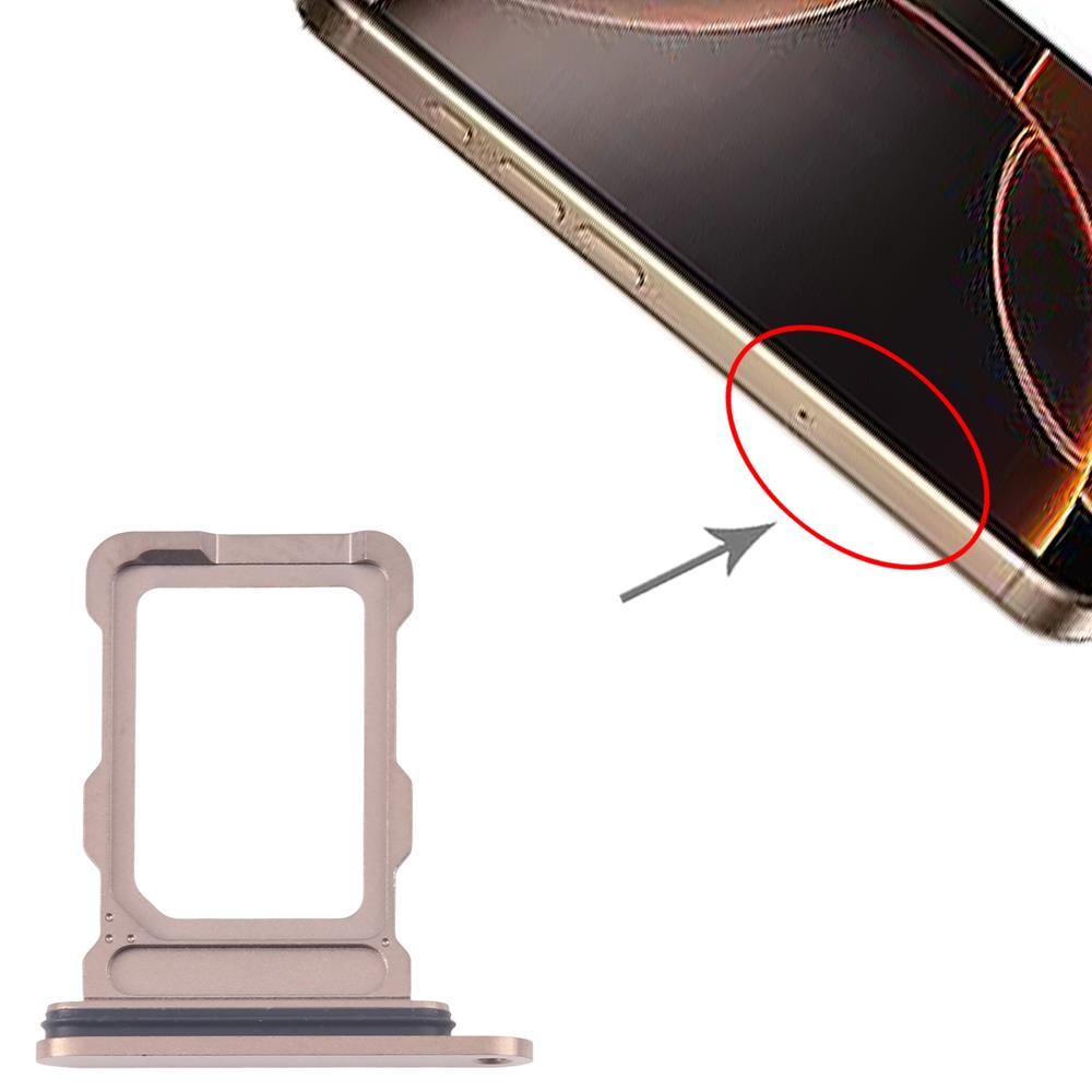 iPhone 16 Pro Replacement SIM Card Tray - Desert Titanium