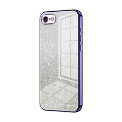 iPhone SE 2022 / 2020 / 8 / 7 Case With Glitter Powder Shockproof - Purple