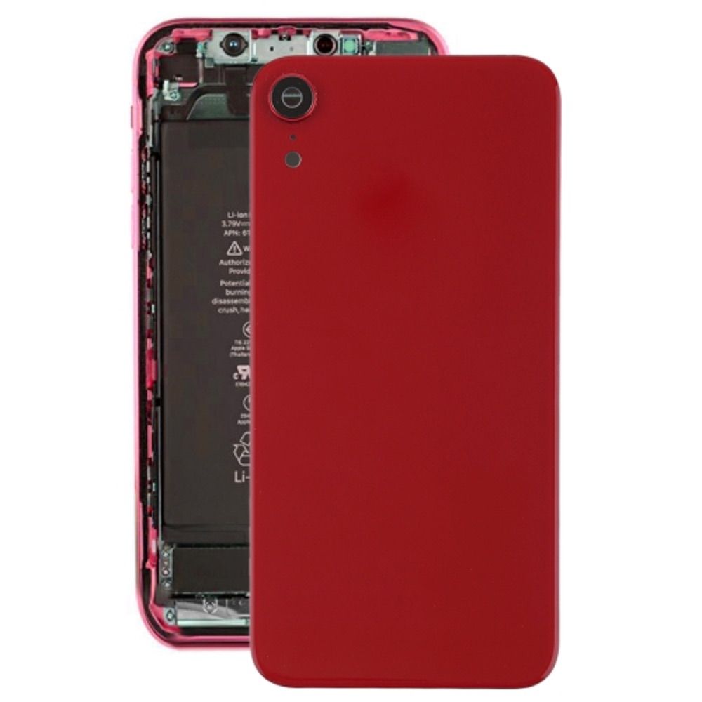 iPhone XR Battery Back Cover with Camera Lens Cover & Adhesive - Red