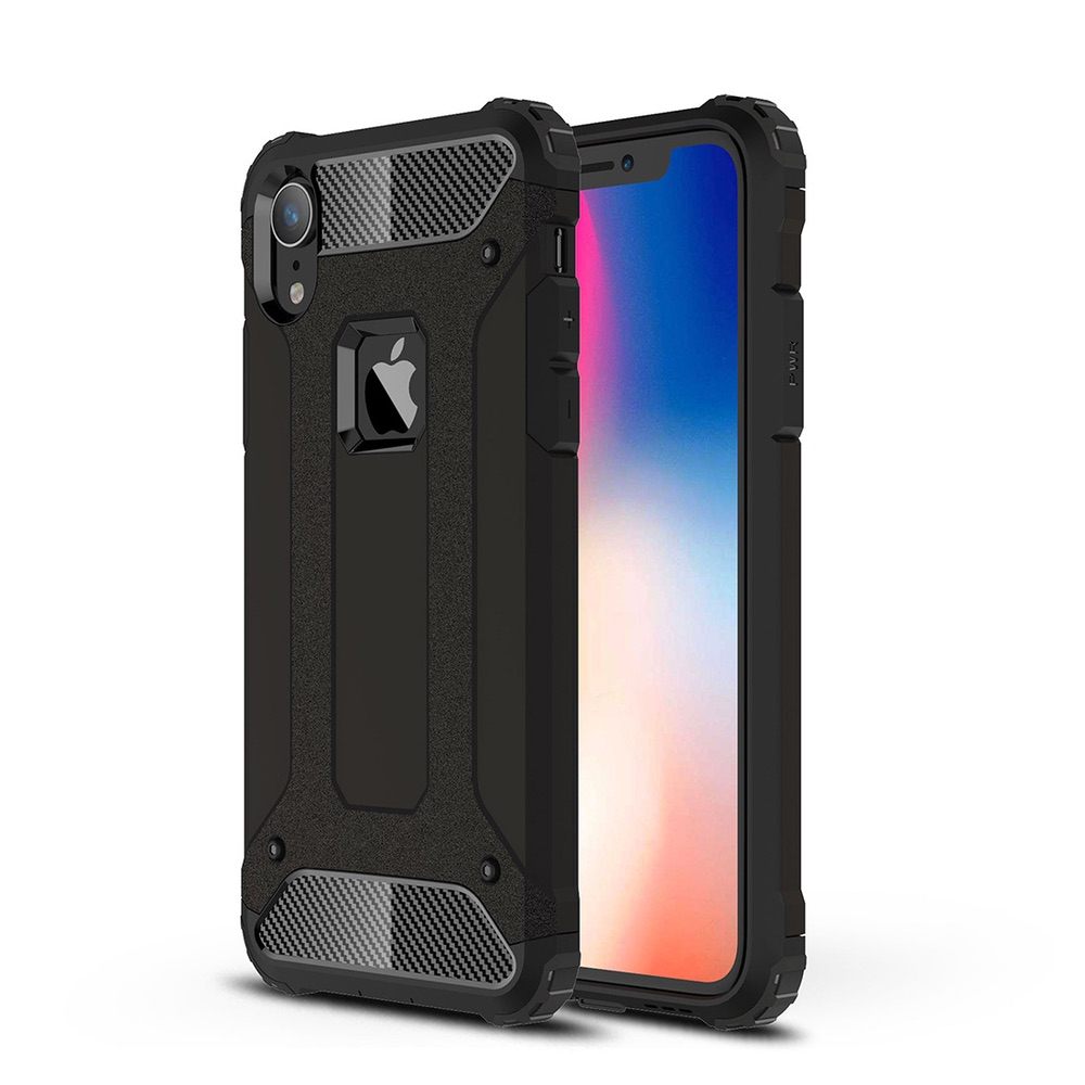 iPhone XR Case Armor Heavy Duty Protective - Black