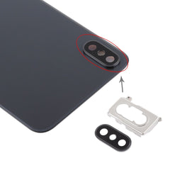 iPhone XS Battery Back Cover with Camera Lens Cover & Adhesive - Black