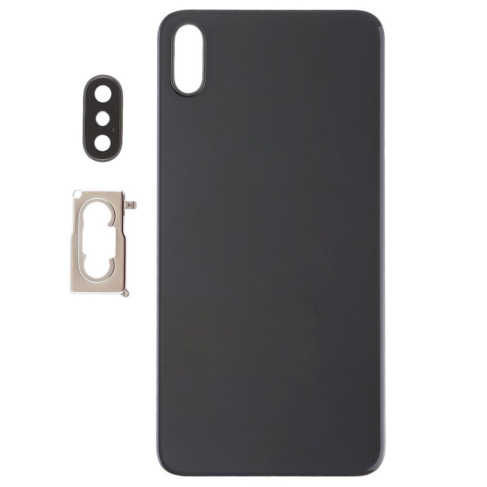 iPhone XS Max Battery Back Cover with Camera Lens Cover & Adhesive - Black