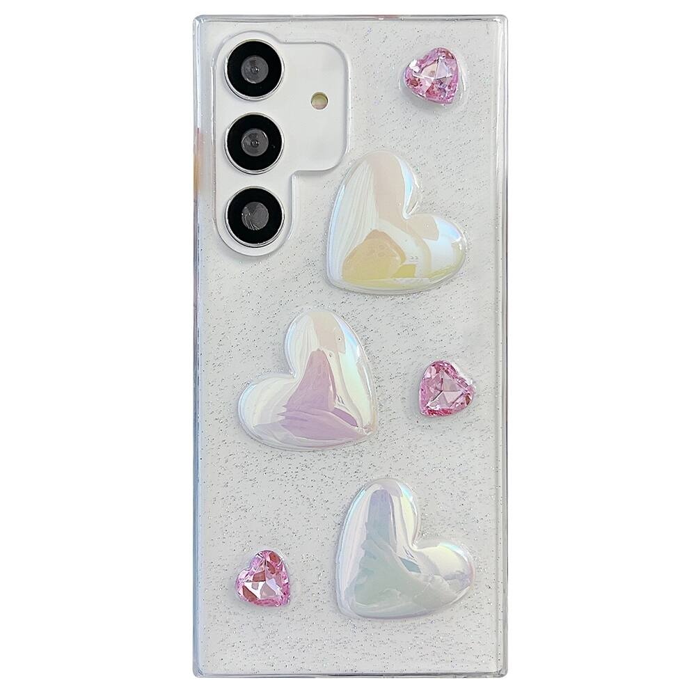 Samsung Galaxy A55 5G Case Love Epoxy Protective - Pink