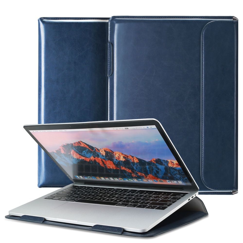 MacBook Air 13.3 Case Dux Ducis HEFI Series PU Leather - Blue