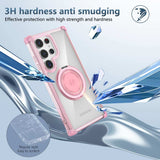 Samsung Galaxy S23 Ultra Case Protective Magnetic - Transparent Pink