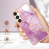 Samsung Galaxy S24 5G Case Marble Dual-side IMD - Purple