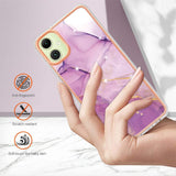 Samsung Galaxy A05 Case Marble Dual-side TPU - Purple