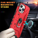 iPhone 15 Pro Max Case PC and TPU Protective - Red