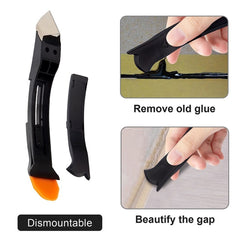 Metal Scraper Tap Gumper Glass Glue Scraper Set - Black