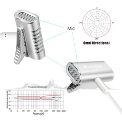 Microphone Double Condenser Yanmai Omni-directional - Silver