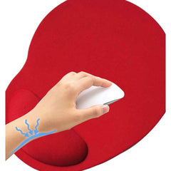 Mouse Pad Non-Slip Cloth Gel Wrist Rest - Black