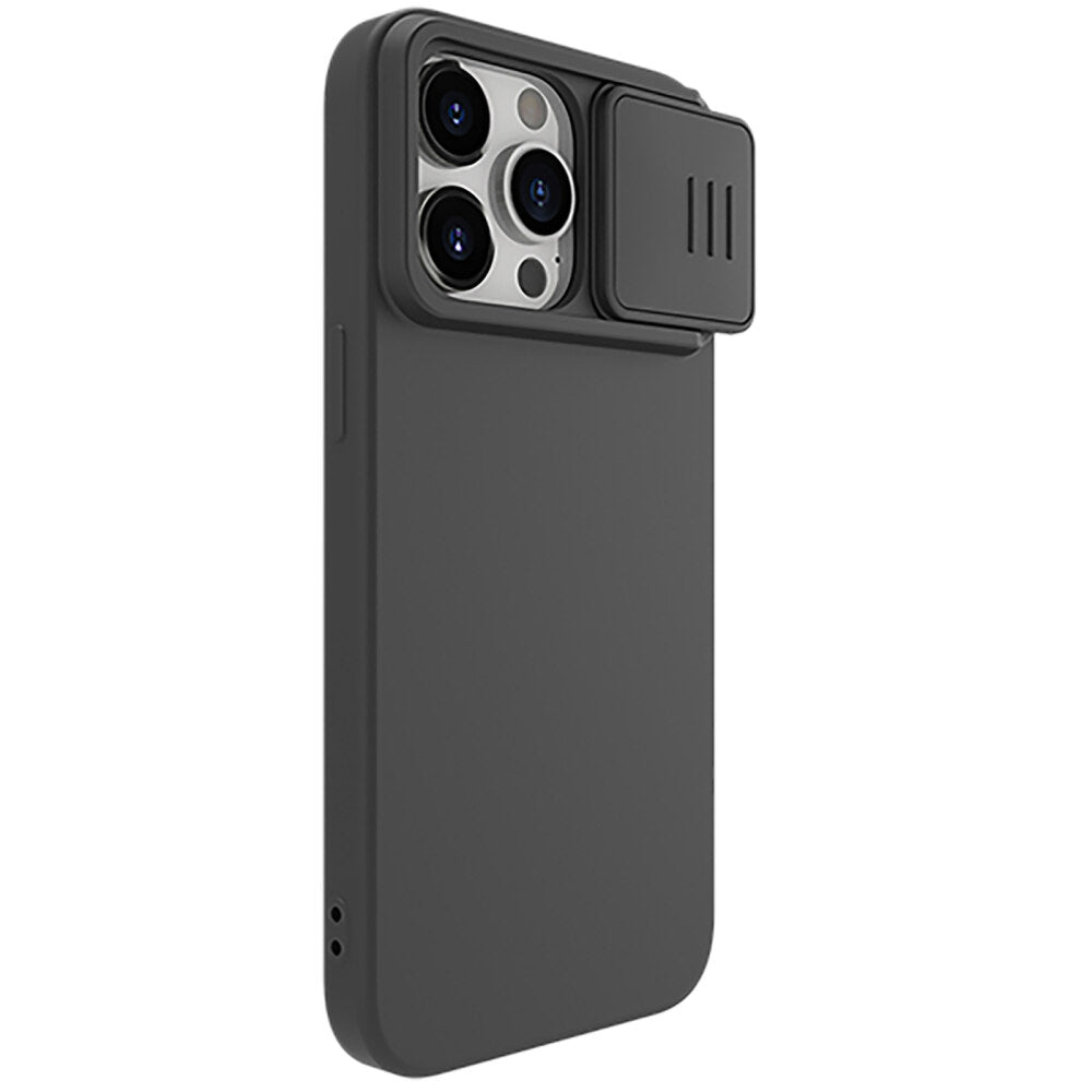 iPhone 15 Pro Max Case Silicon CamShield Magnetic - Classic Black