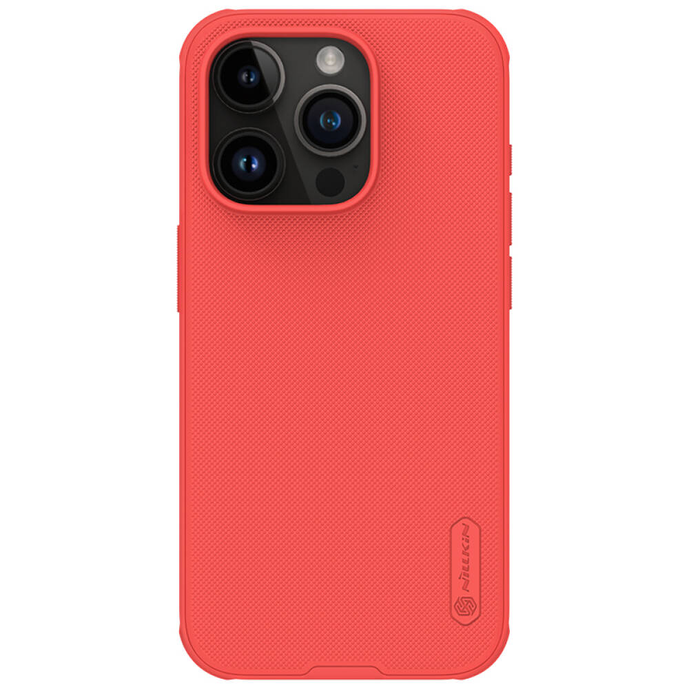 iPhone 15 Pro Case Protective Super Frosted Shield - Red