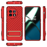 OnePlus 11 5G Case Stand Holder Shockproof TPU - Red