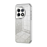 OnePlus 11 Case Gradient Glitter Electroplated - Silver