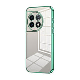 OnePlus 11 Case Transparent Plating Fine Hole - Green