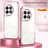 OnePlus 11 Case Transparent Plating Fine Hole - Pink