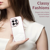 OnePlus 11 Case Transparent Plating Fine Hole - Pink