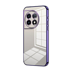 OnePlus 11 Case Transparent Plating Fine Hole - Purple