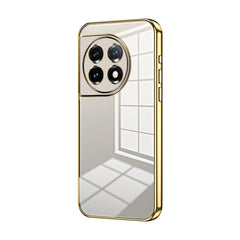 OnePlus 11 Case Transparent Shockproof Soft TPU - Gold