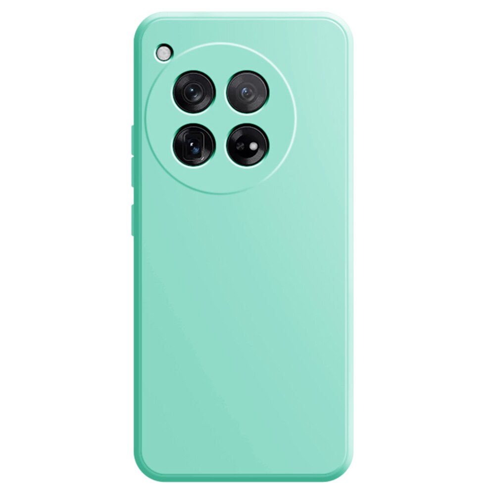 OnePlus 12 Case Protective Imitation Liquid Silicone - Light Cyan