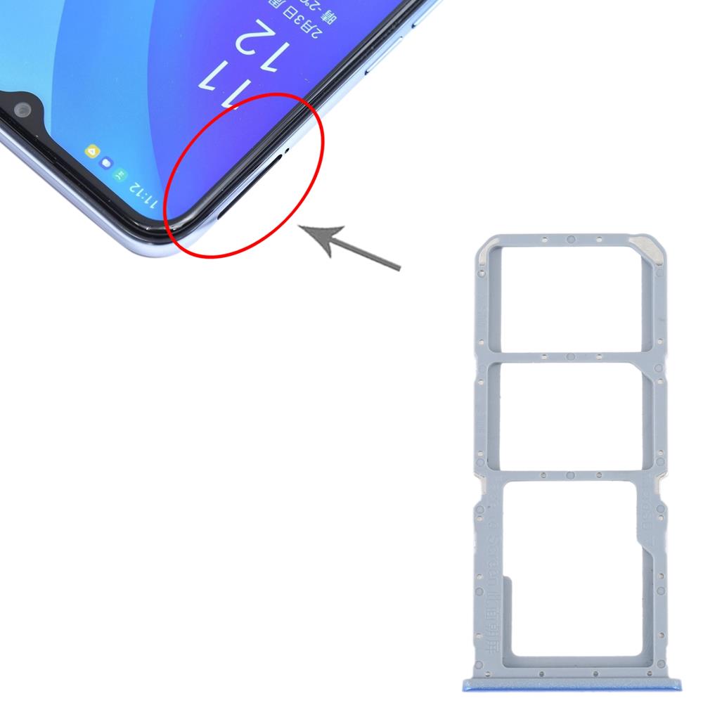 OPPO A55 5G / A53S 5G Replacement SIM Card Tray Slot - Blue