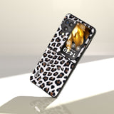 OPPO Find N3 Flip Case ABEEL Black Edge Leopard - Silver Leopard