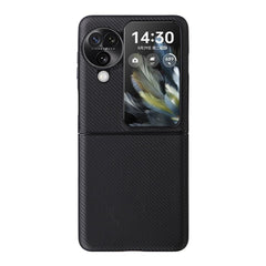 OPPO Find N3 Flip Case With PU Leather and PC - Black