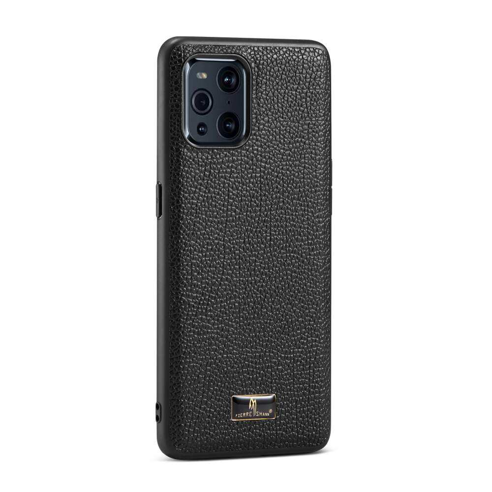 OPPO Find X3 / Find X3 Pro Case Made With Shockproof TPU - Lychee Black