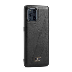 OPPO Find X3 / Find X3 Pro Case Leather Texture TPU - Ox Tendon Black