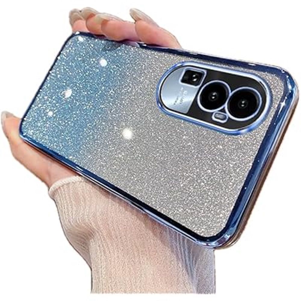 Oppo Reno10 Pro Plus Case Gradient Glitter TPU Protective - Blue