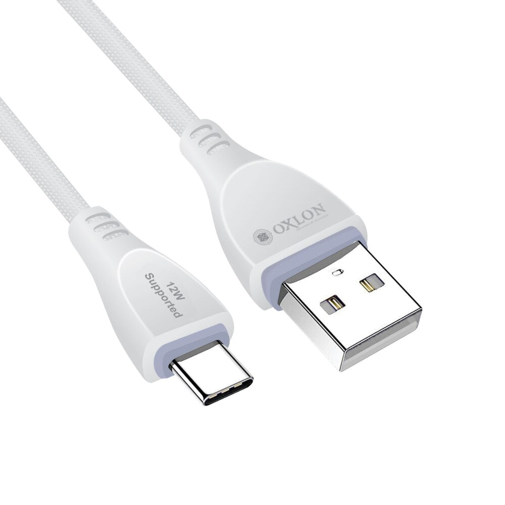 USB C Fast Charging Data Cable 12W 1M - White