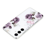 Samsung Galaxy A35 Case Peony Painting Pattern - White