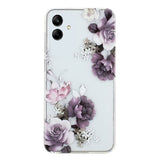 Samsung Galaxy A05 Case Peony Painting Pattern - White