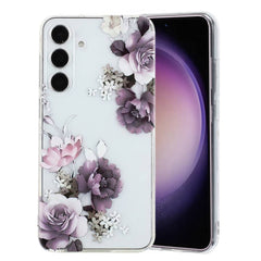 Samsung Galaxy A24 4G Case Shockproof Peony Pattern - White